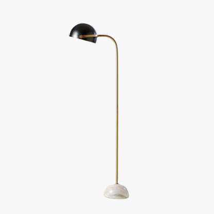 Eryn Floor Lamp Semi Circular Retro Minimalist Metal Marble