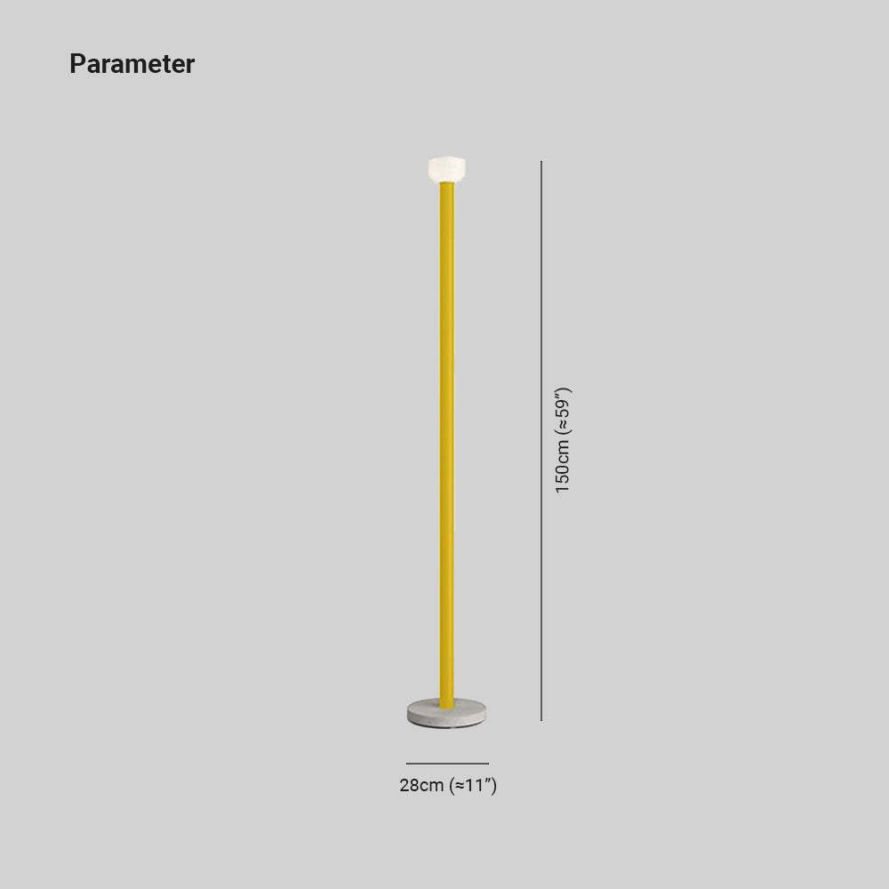 Avi floor lamp dimensions: 150cm height, 28cm base.