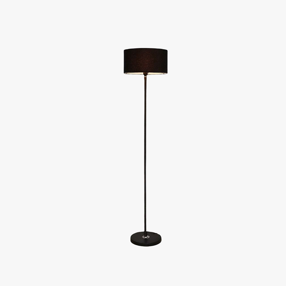 Black Eryn Cylinder Floor Lamp