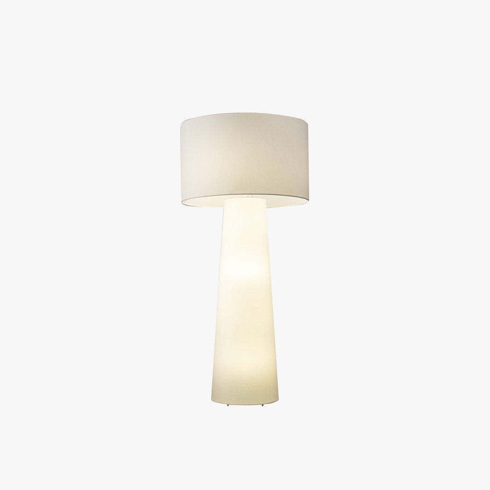 Eryn Modern Cylinder Fabric Floor Lamp