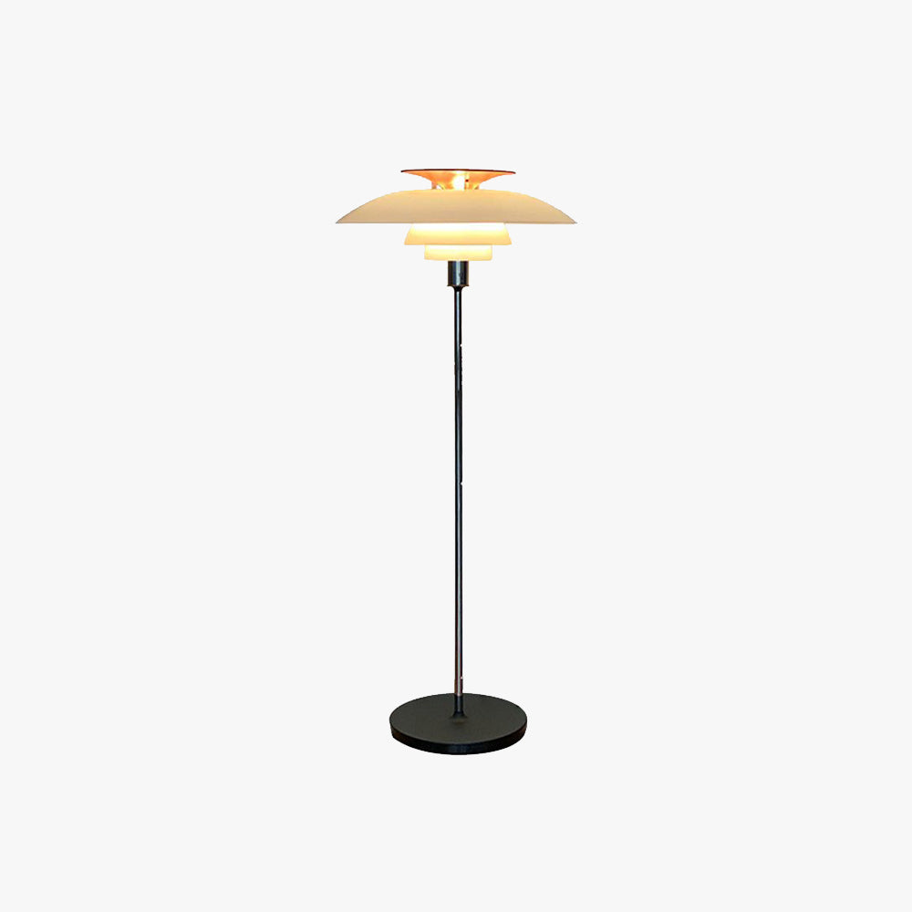 Salgado Modern Metal Acrylic Floor Lamp