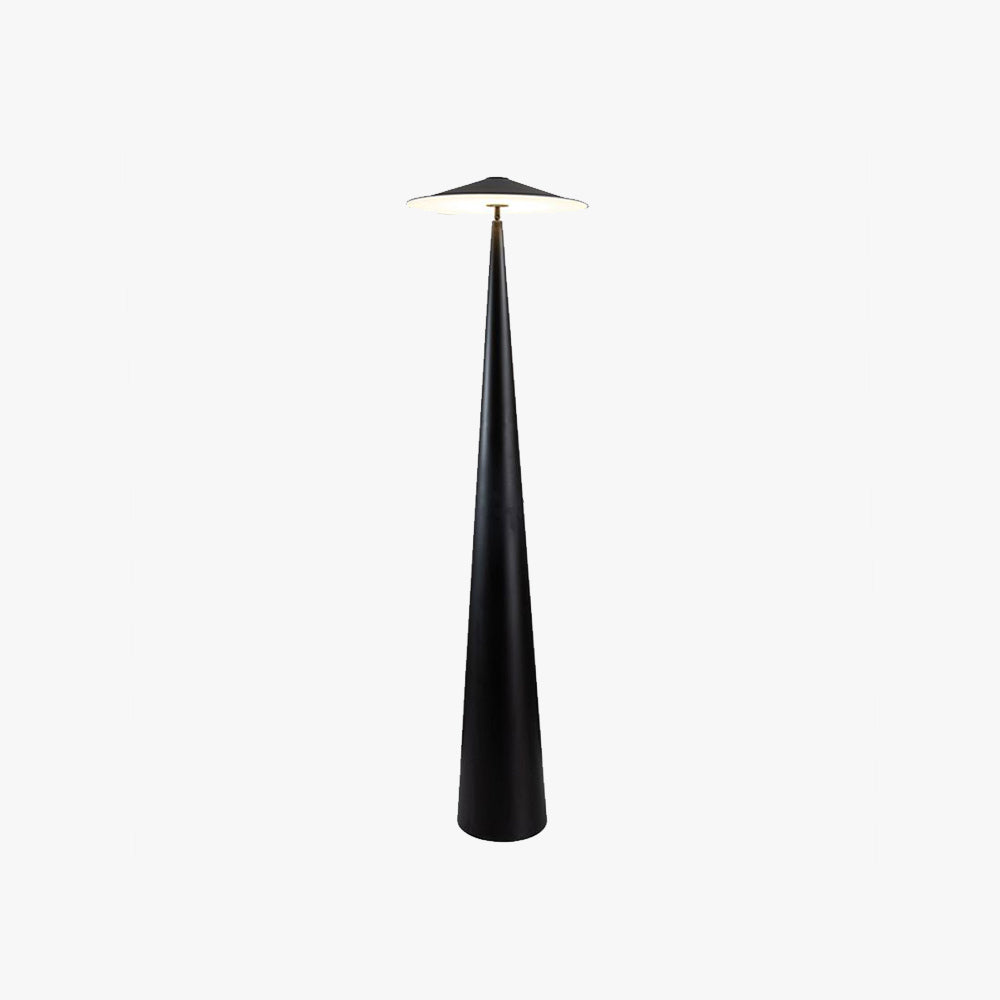 Salgado Modern Saucer Shaped Metal Floor Lamp