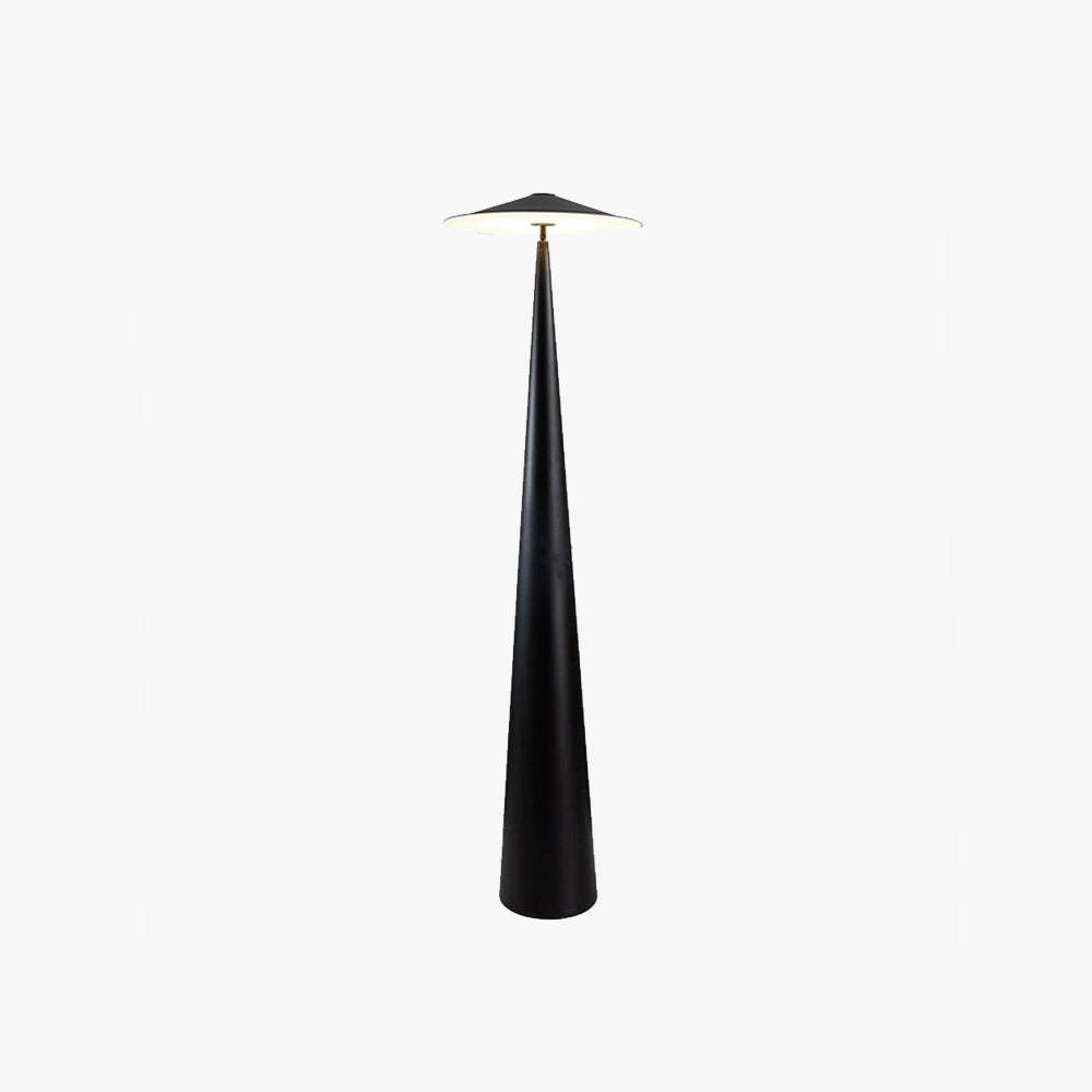 Salgado Modern Saucer Shaped Metal Floor Lamp