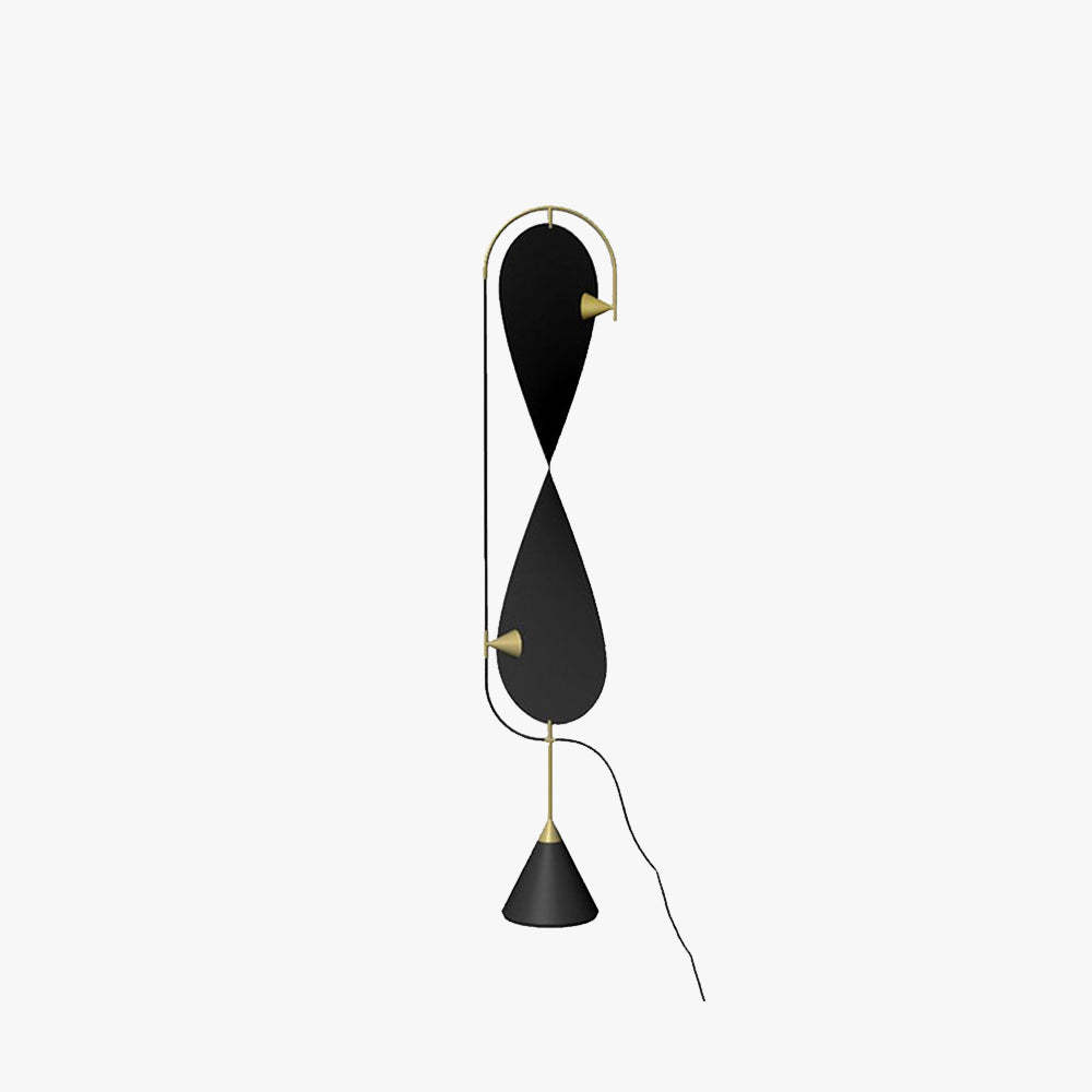 Salgado Modern Minimalist Geometric Metal Floor Lamp