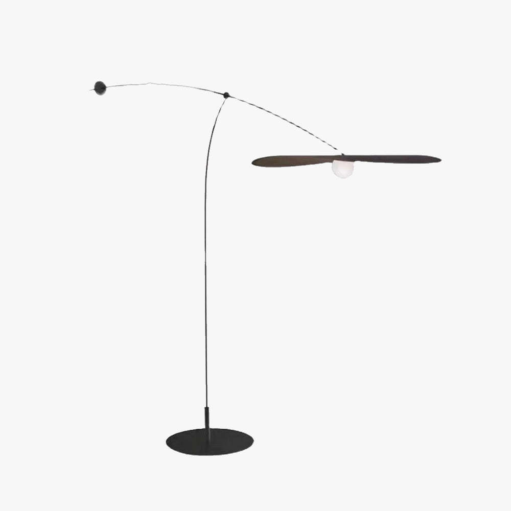 Carins Modern Bowl Floor Lamp - Black
