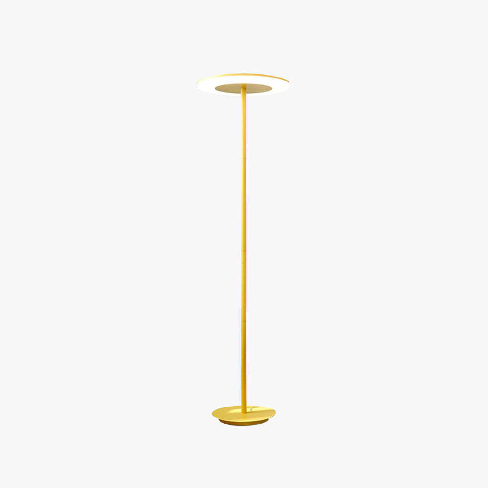 Yellow Morandi Disc Metal Floor Lamp