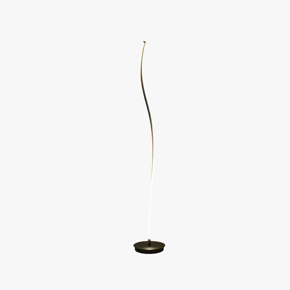 Louise Modern Linear Metal Acrylic Floor Lamp - Black/White