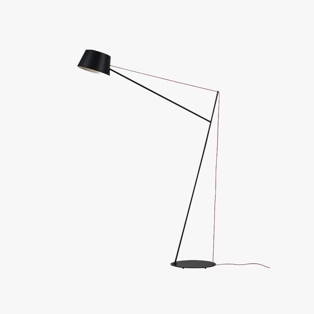 Salgado Modern Arc Metal Floor Lamp, black finish