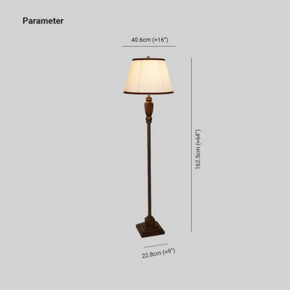 Eryn Khaki Floor Lamp Dimensions