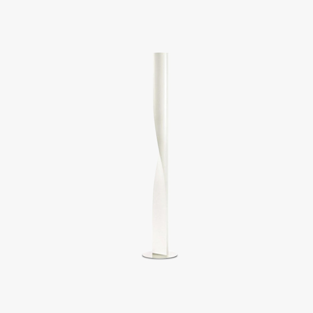 Modern minimalist twisted cylinder metal floor lamp