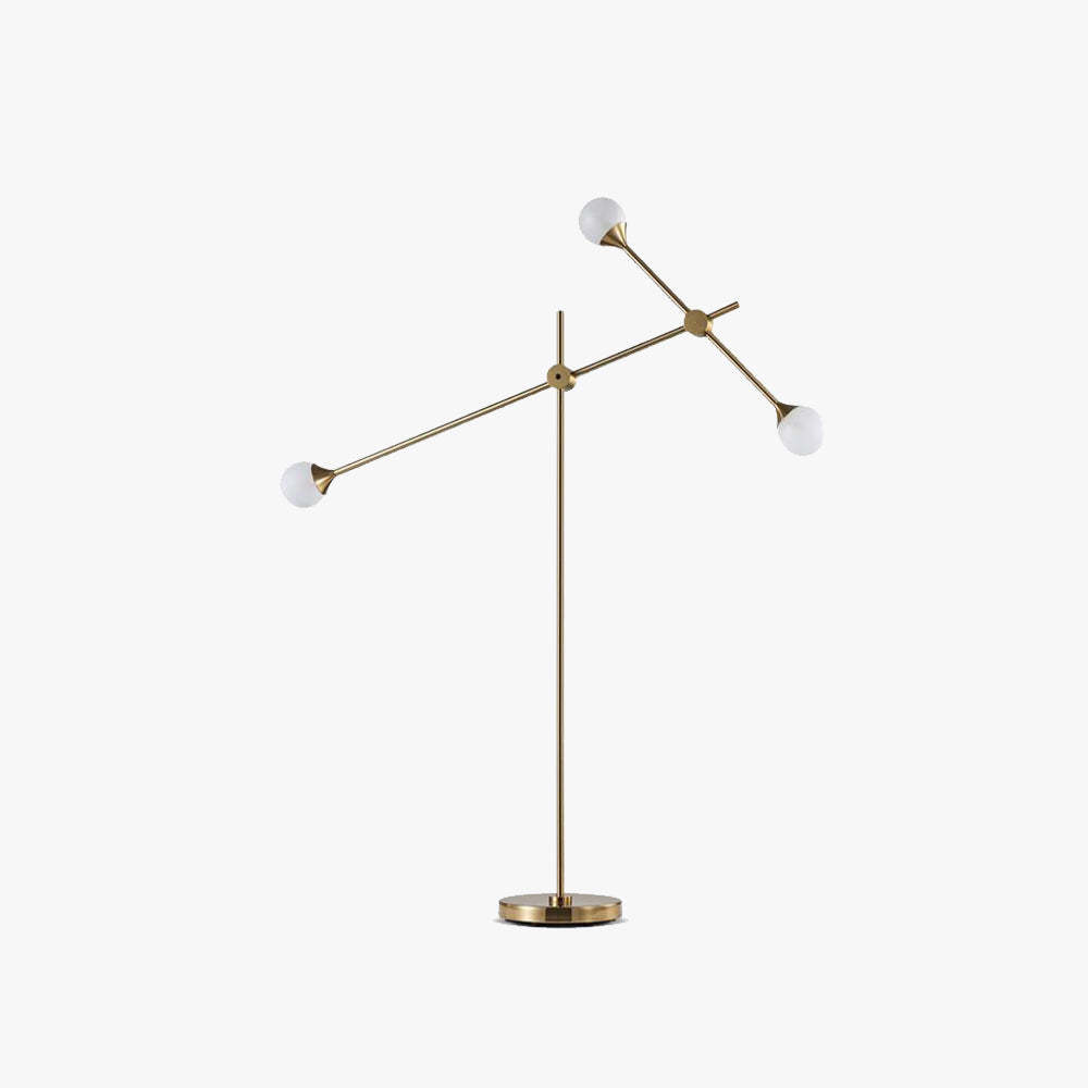 Valentina Orb Swing Arm Floor Lamp for Living Room