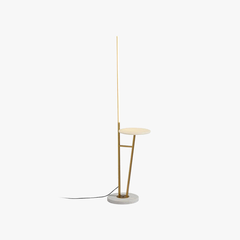 Edge Linear Floor Lamp with Table - Modern Lighting