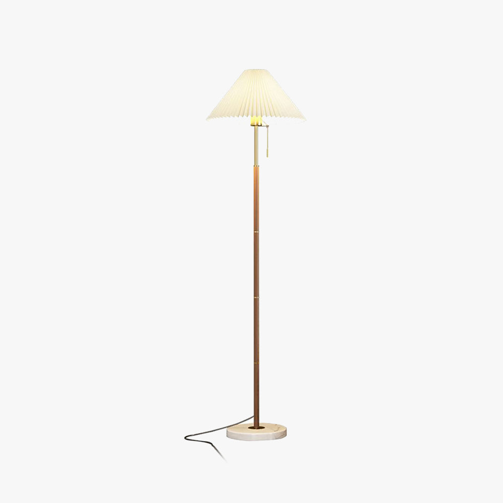Ozawa Modern Pleated Fabric Floor Lamp