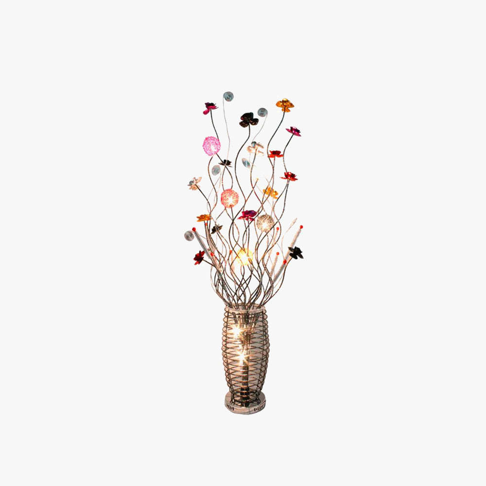 Bella Art Deco Flower Vase Metal Floor Lamp