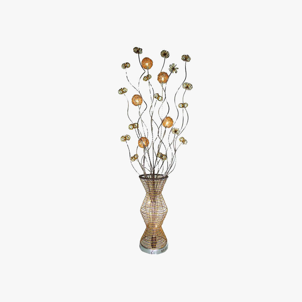 Bella Scandinavian Metal Vase Floor Lamp
