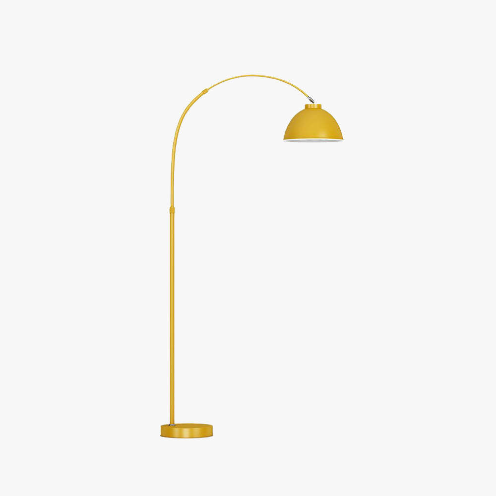 Yellow Morandi Arc Floor Lamp - Modern Lighting