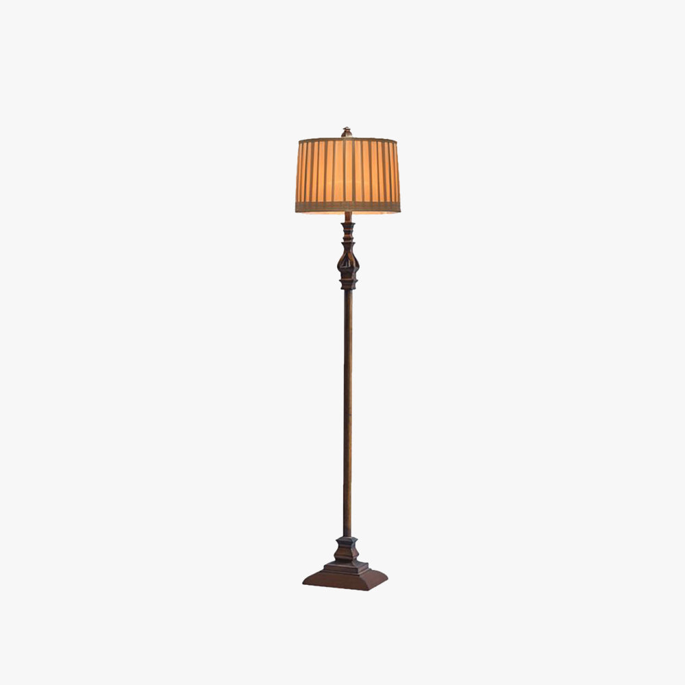Eryn Vintage Resin Fabric Standing Floor Lamp