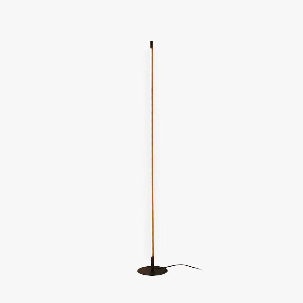 Edge Modern Minimalist Linear Floor Lamp, metal and silica gel, for living room