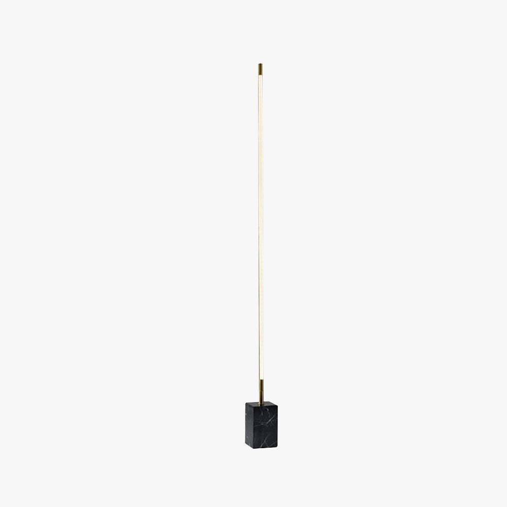 Minimalist Edge floor lamp with marble base
