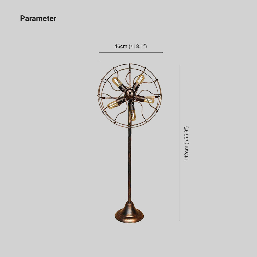 Alessio metal floor lamp dimensions