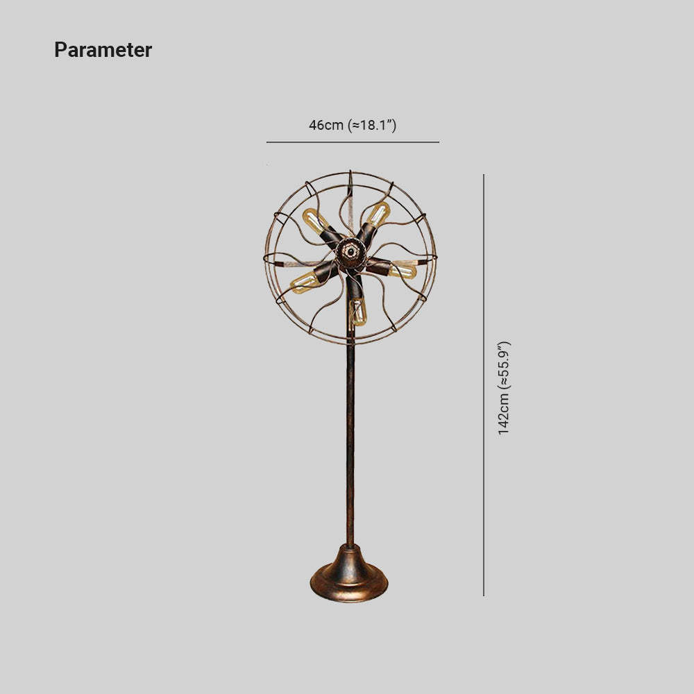 Alessio metal floor lamp dimensions