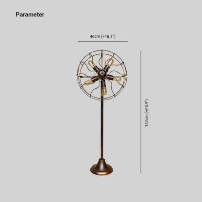 Alessio metal floor lamp dimensions