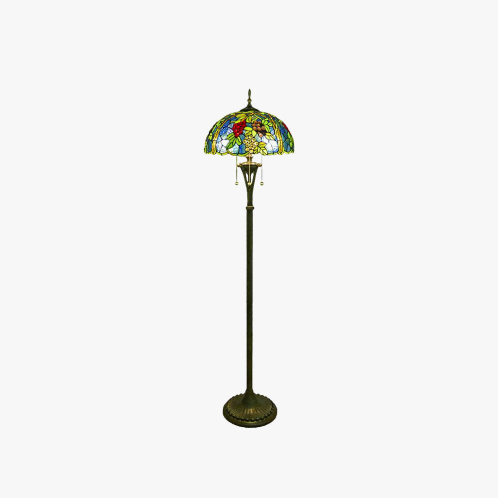 Alessio Vintage Metal Grapes Floor Lamp