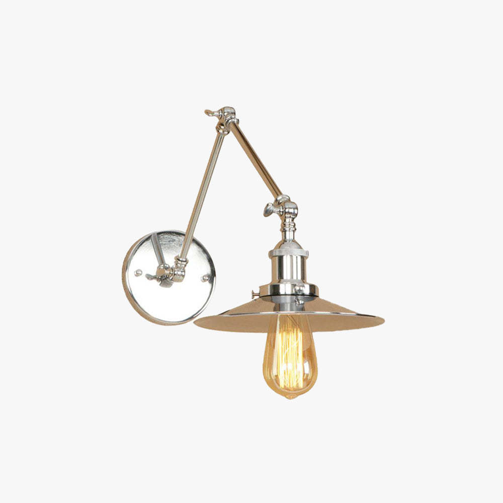 Alessio vintage adjustable wall lamp chrome finish