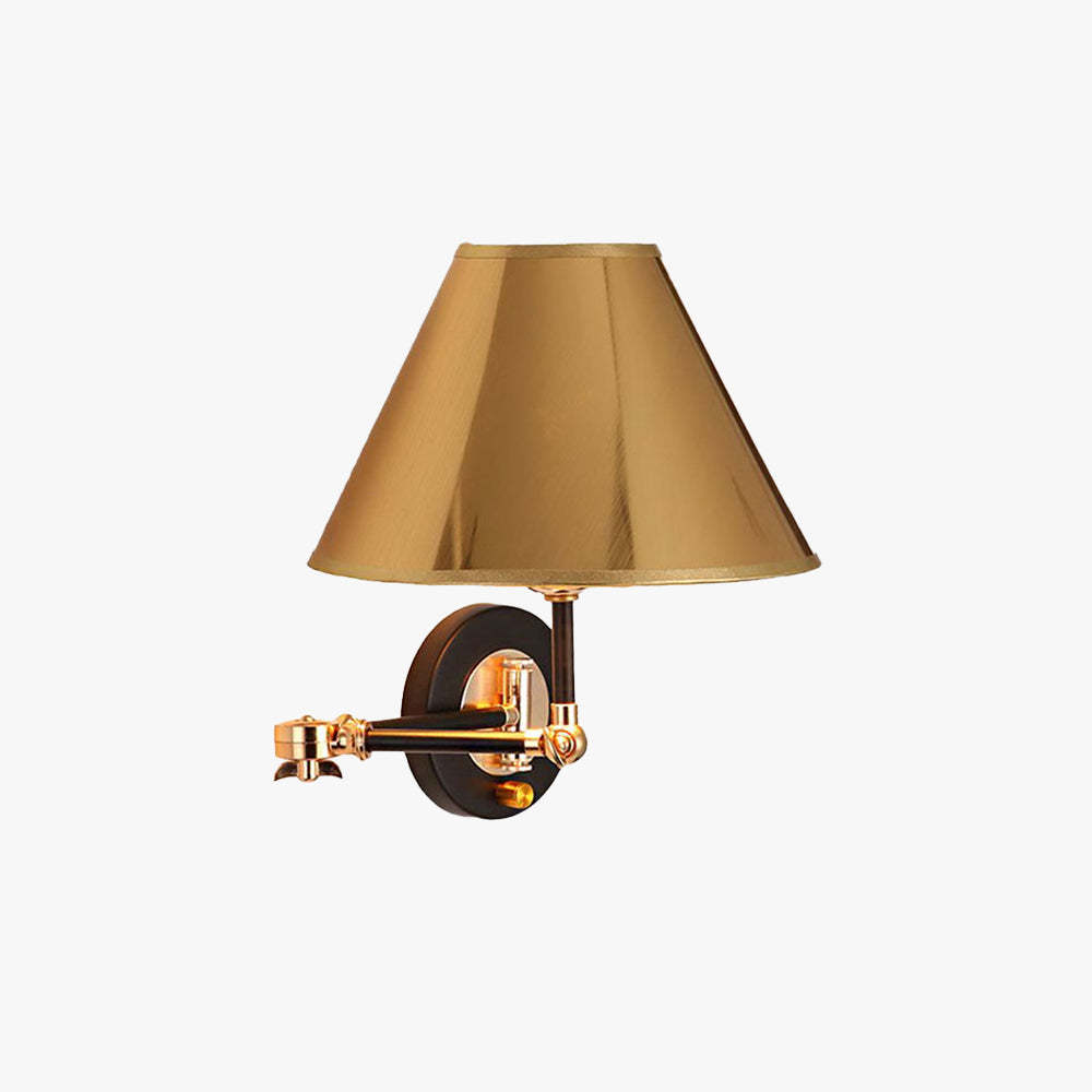 Carins Cone Shaped Gold Wall Lamp