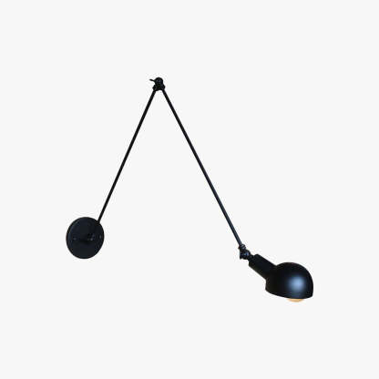 Black Minimalist Adjustable Wall Lamp for bedroom