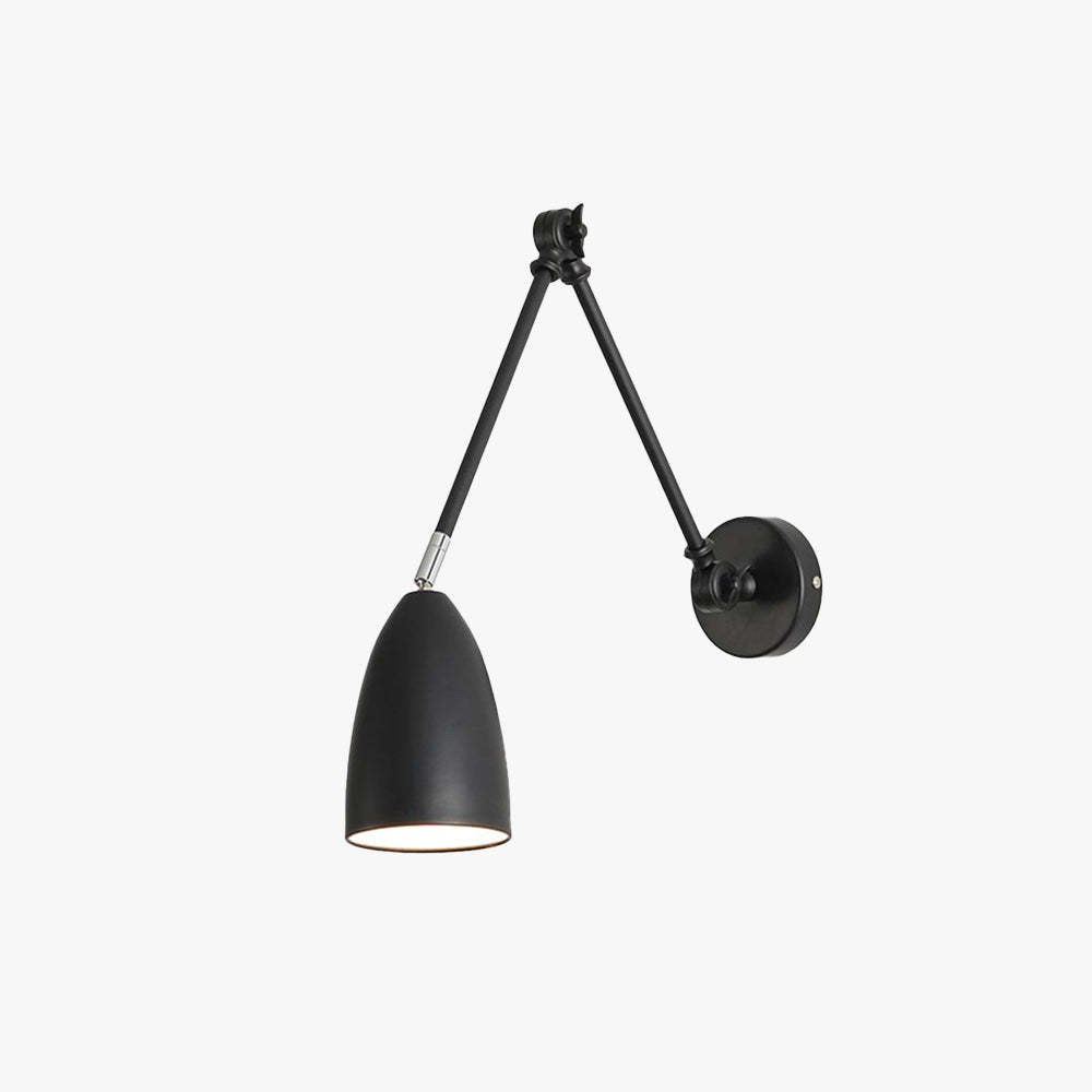 Brady Black Adjustable Wall Lamp