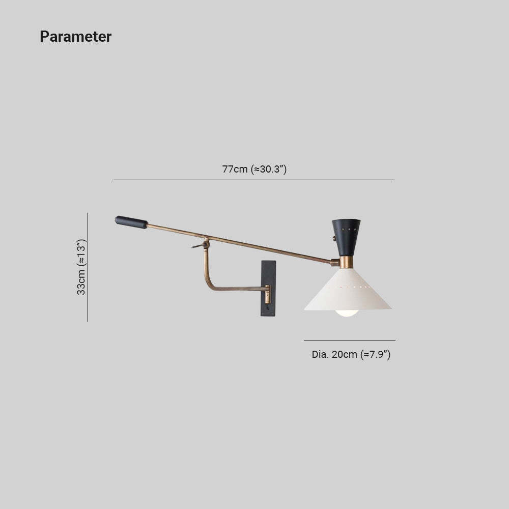 Carins Wall Lamp dimensions diagram