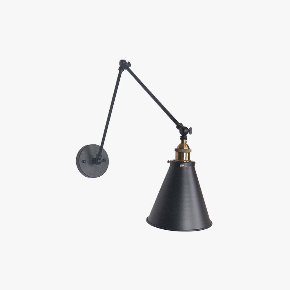 Brady Wall Lamp Minimalist - Black Adjustable Wall Light for Living Room