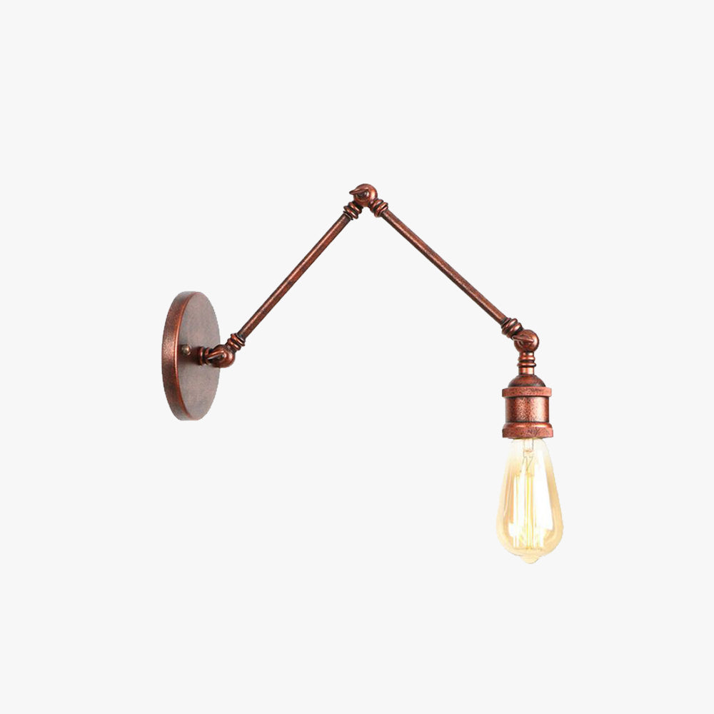 Copper Brady Wall Lamp - Adjustable Metal Wall Lamp