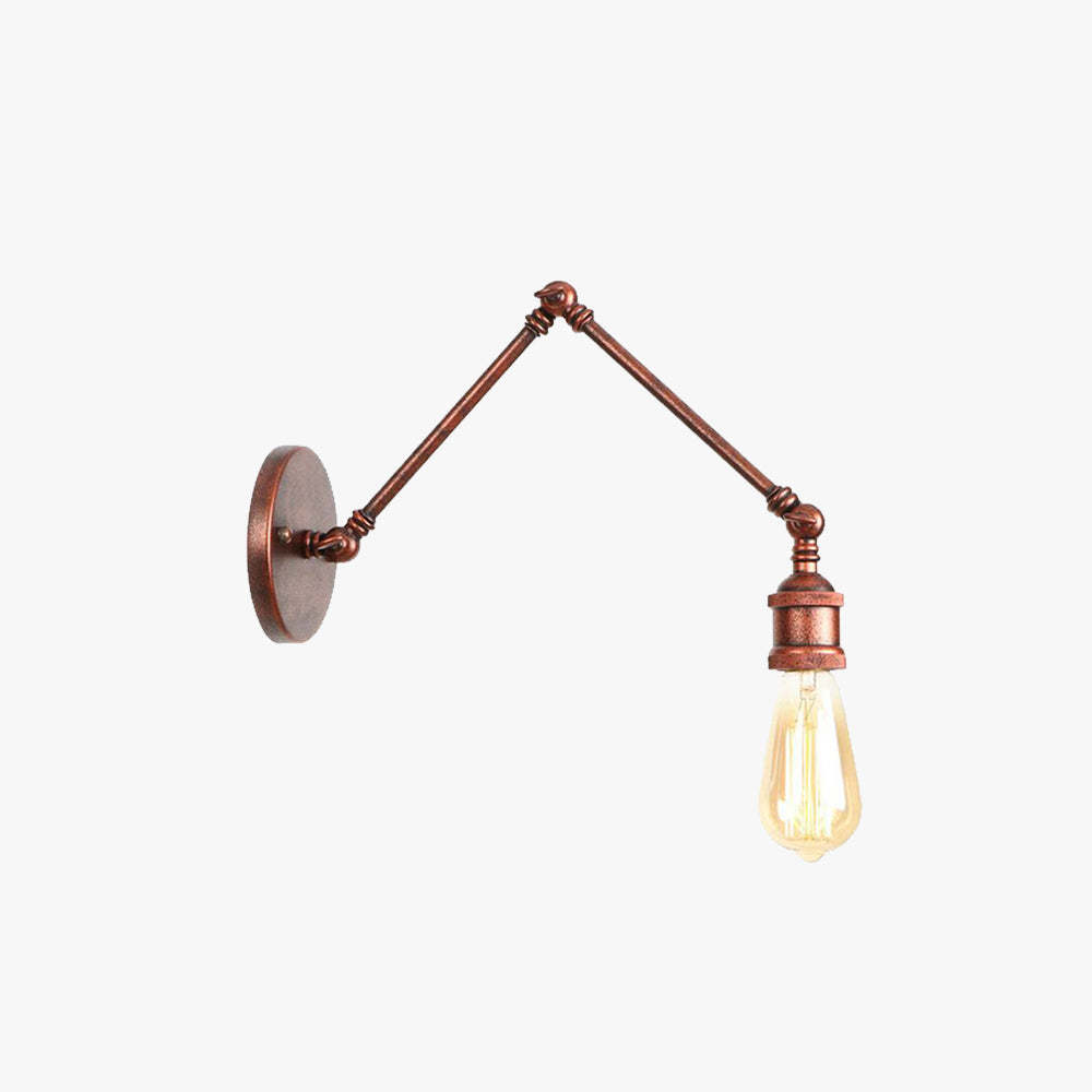 Copper Brady Wall Lamp - Adjustable Metal Wall Lamp
