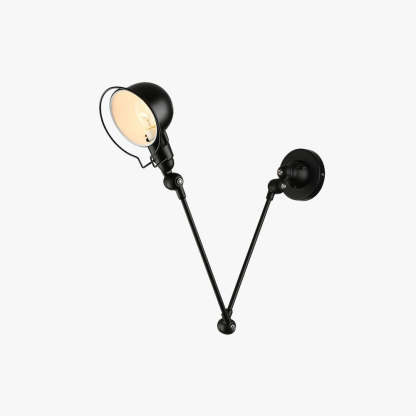 Black Brady Wall Lamp Adjustable