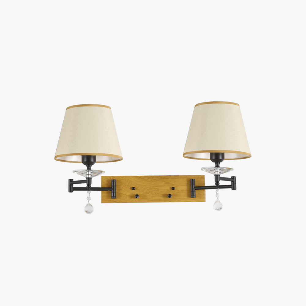 Carins Dual Wall Lamp with Fabric Shade