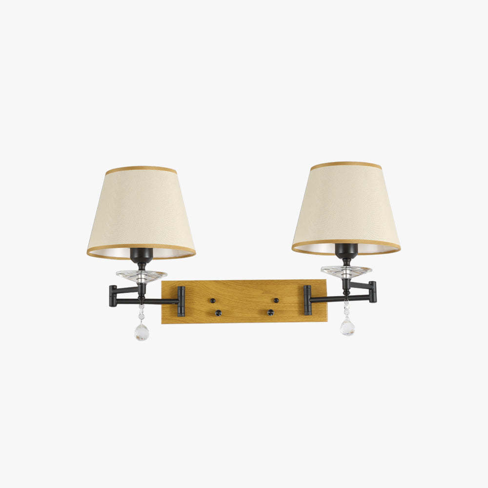 Carins Dual Wall Lamp with Fabric Shade