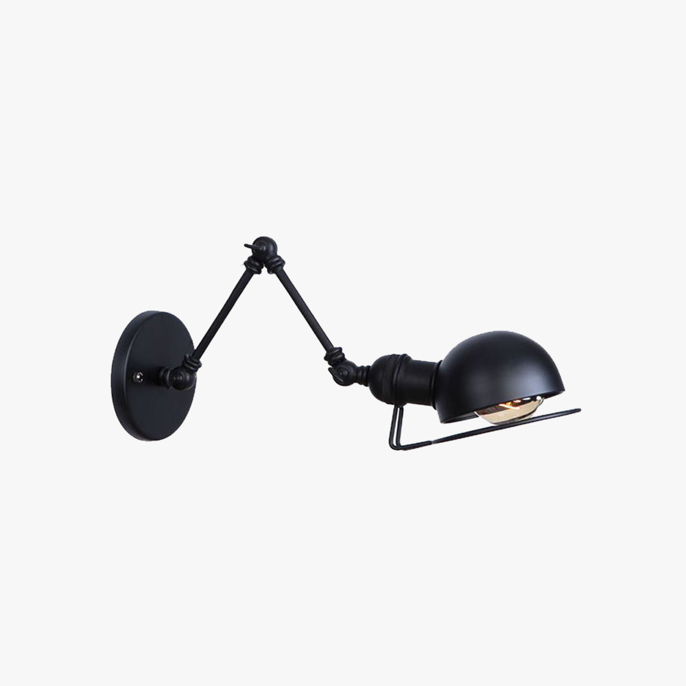 Brady Wall Lamp Dome Minimalist Metal Adjustable Bedroom