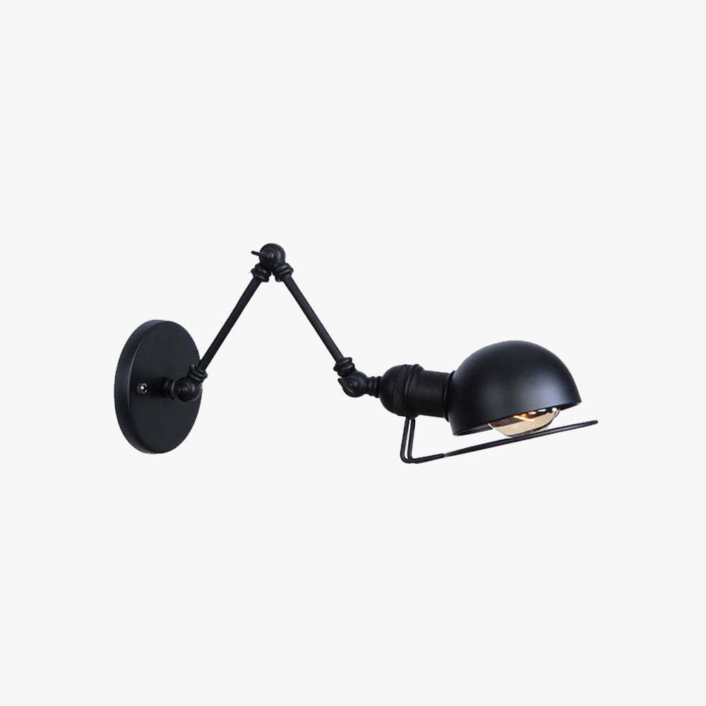 Brady Wall Lamp Dome Minimalist Metal Adjustable Bedroom