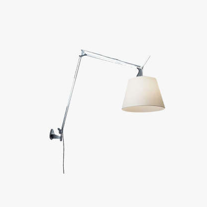 Brady Wall Lamp Dome Modern Metal Fabric Adjustable