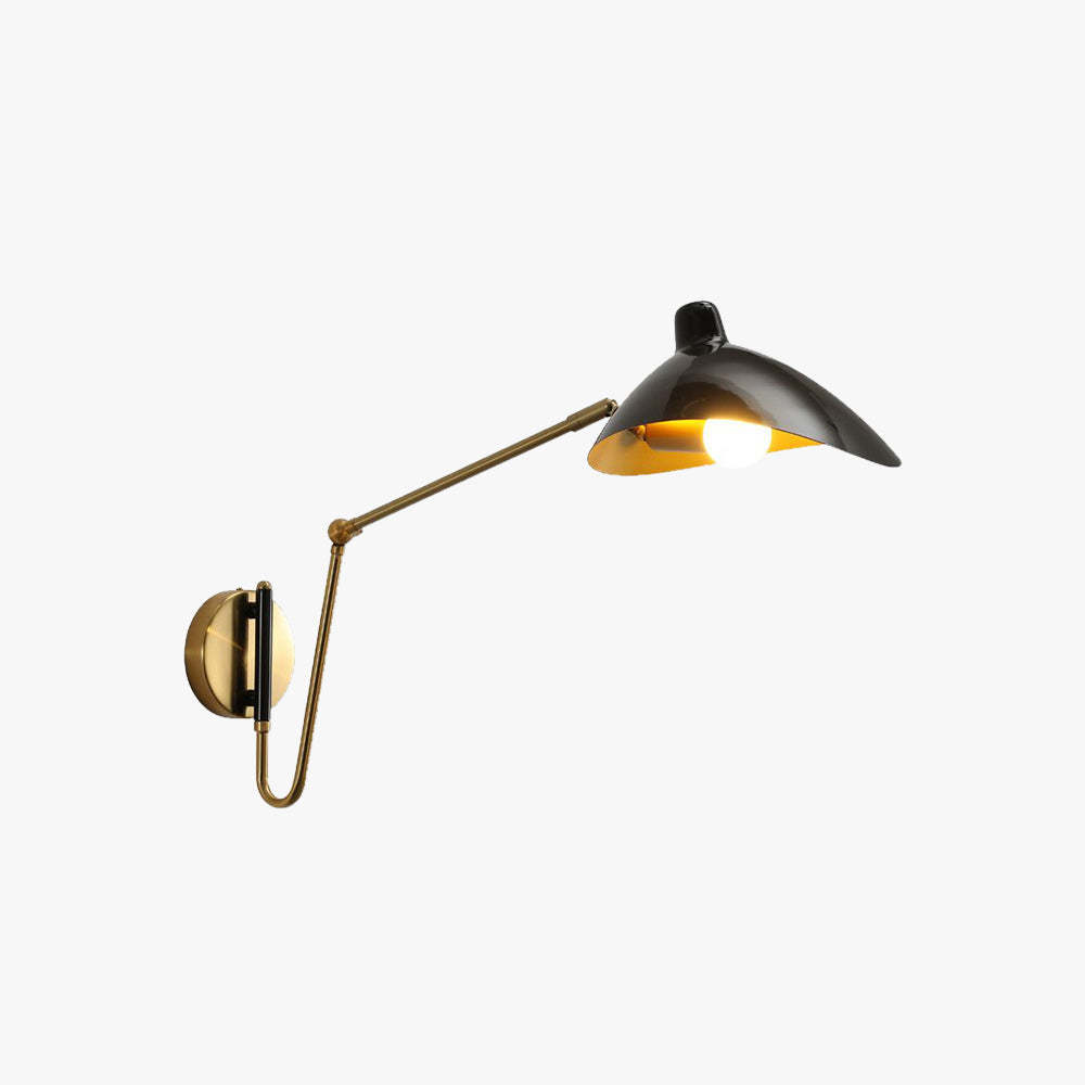Brady Industrial Wall Lamp - Adjustable Swing Arm Lighting
