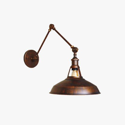 Brady Wall Lamp Dome Modern Metal Adjustable Rust