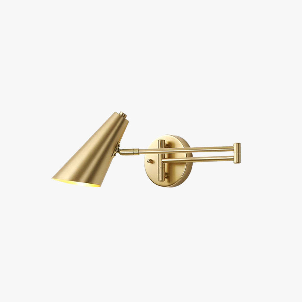 Gold Freja Wall Lamp Cone Modern Metal Adjustable