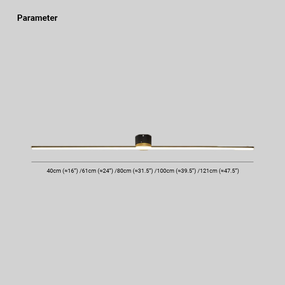 Edge linear ceiling light dimensions. Modern flush mount light.
