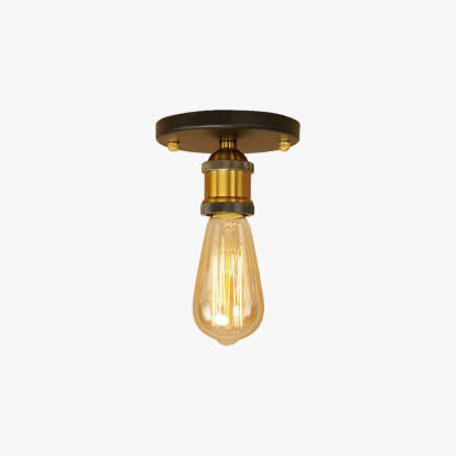 Alessio Retro Ceiling Light - Vintage Bulb