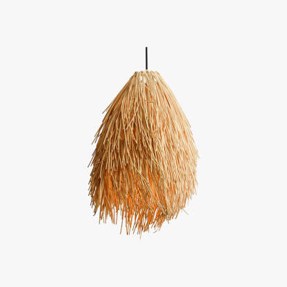 Rattan pendant light, Muto designer handmade weave