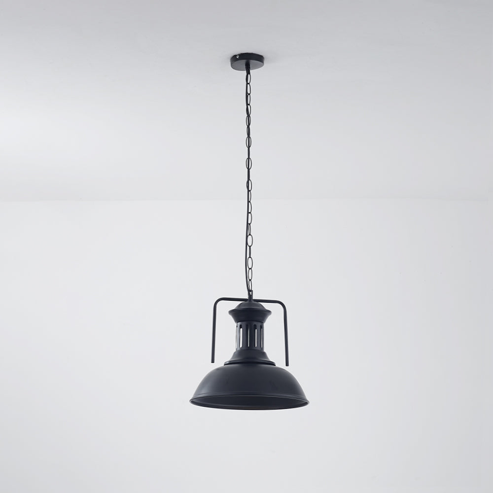 Alessio Black Pendant Light: Vintage Style Lighting Fixture