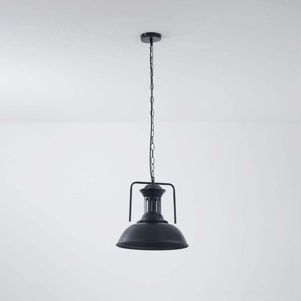 Alessio Black Pendant Light: Vintage Style Lighting Fixture