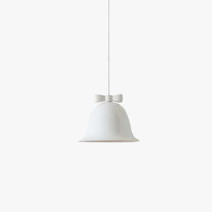 Carins bell-shaped pendant light with bow detail